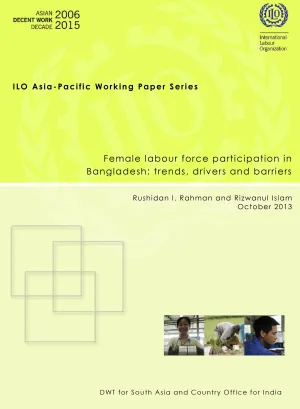 Cover of the working paper on female labour force participation in Bangladesh