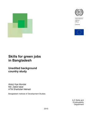 Cover of the report on Bangladesh's green skills