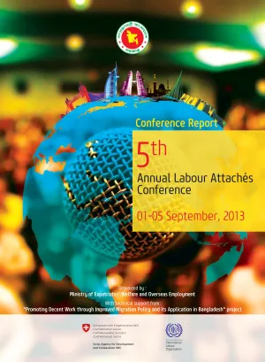 Cover of the report of the Bangladesh labour attaches conference
