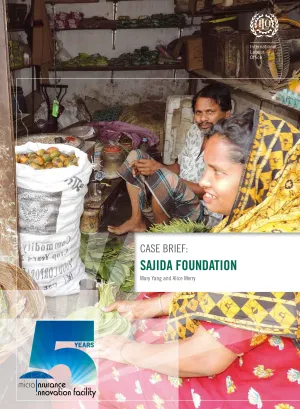 Cover of the Bangladesh case study on the Sajida Foundation microinsurance