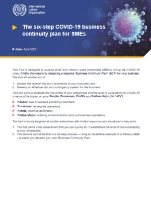 Cover image - The six step Covid-19 business