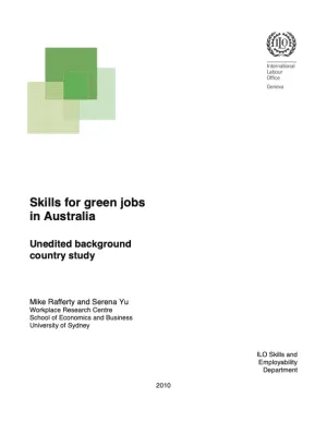 Cover_Skills for green jobs in Australia 2010