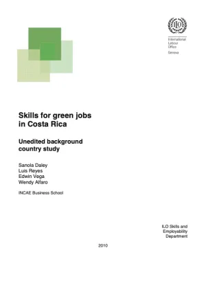 Cover_Skills for green jobs in Costa Rica 2010