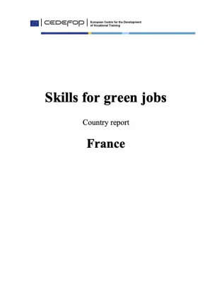 Cover_Skills for green jobs in France CEDEFOP 2010