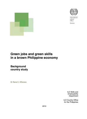 Cover_Skills for green jobs in Philippines 2010