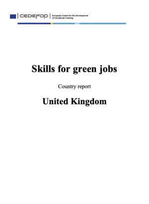 Cover_Skills for green jobs in United Kingdom CEDEFOP 2010