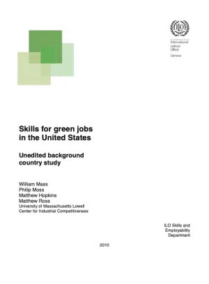 Cover_Skills for green jobs in United States 2010