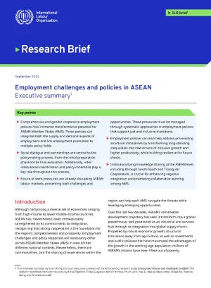 Research brief - ASEAN employment challenges cover page