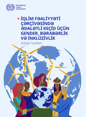 Cover page for Gender, equality and inclusion for a just transition in climate action in Azerbaijani