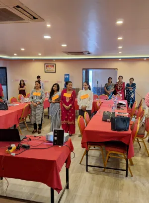 Training on legal literacy and trade union education for new and selected women leaders from Madhesh province.
