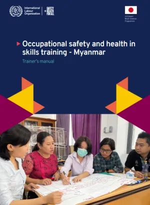 Osh in skills training cover representing students around a table