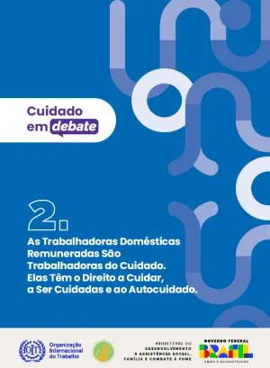 Capa da publicação sobre trabalho doméstico remunerado e economia do cuidado