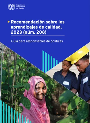 Cover page Recommendacion sobre los arendizajes de calidad, 2023 (num 208)