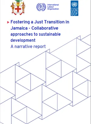 Report cover: Fostering a Just Transition in Jamaica