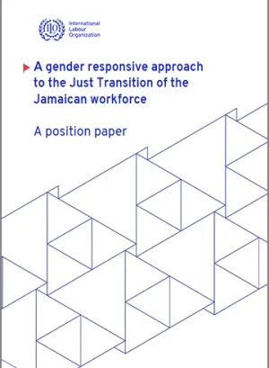 Document cover - A gender responsive approach to Just Transition, Jamaica