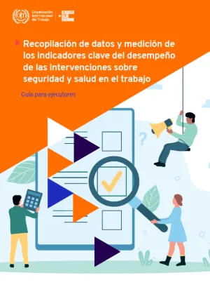 Portada que muestra personajes animados revisando datos.