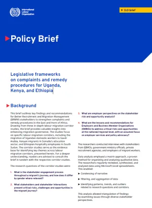 Policy Brief cover page