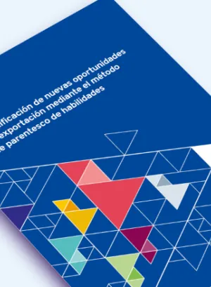 Mockup Tapa Identificación de nuevas oportunidades de exportación mediante el método de parentesco de habilidades 