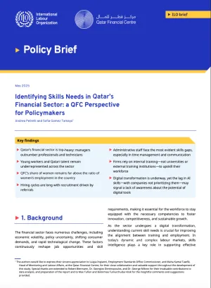 cover_Identifying skills needs in Qatar’s financial sector