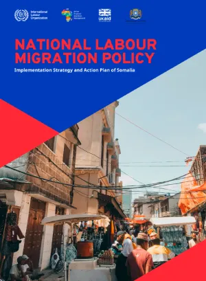 Cover page showcasing a market place in Somalia