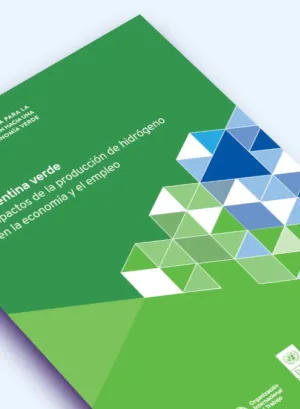 Tapa del informe Argentina verde. Impactos de la producción de hidrógeno en la economía y el empleo