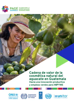 Portada del estudio Cadena de valor de la cosmética natural del aguacate en Guatemala