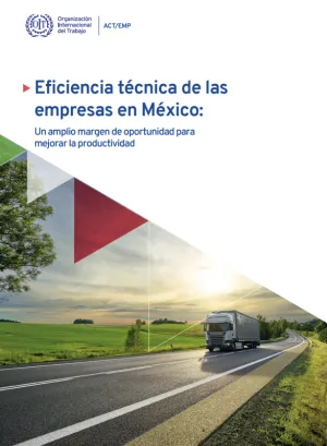Portada de la publicación en la cual se ve un enorme camión de mercancías avanzando sobre una autopista rural con el atardecer de fondo. 