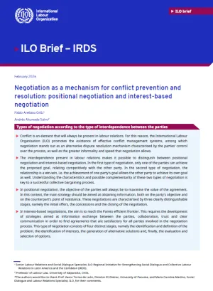 Negotiation as a mechanism for conflict prevention and resolution
