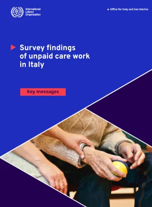 Cover Survey findings of unpaid care work in Italy. Key messages