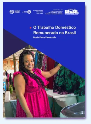 Capa do estudo intitulado "O Trabalho Doméstico Remunerado no Brasil". 
