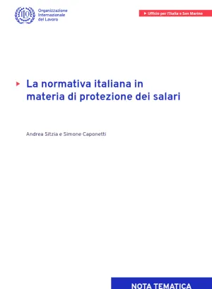 Copertina La normativa italiana in materia di protezione dei salari