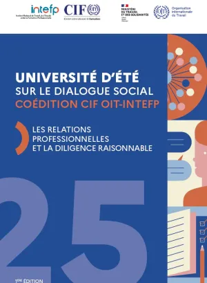 Couverture du volume Université d’été sur le dialogue social : relations professionnelles et devoir de vigilance.