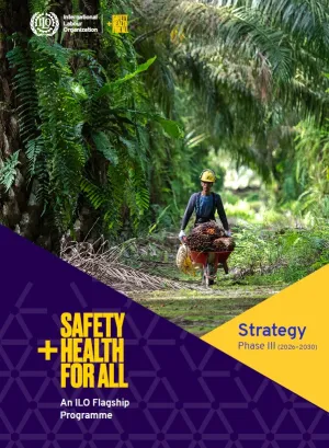 Strategy cover showing a worker in a palm oil plantation