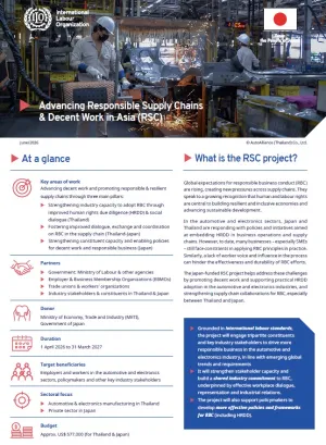 Factsheet Advancing Responsible Supply Chains & Decent Work in Asia (RSC)