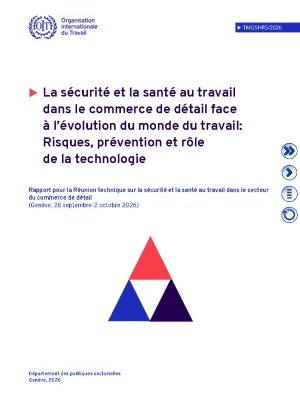 Cover page of the report for the Technical meeting on occupational safety and health in the retail sector