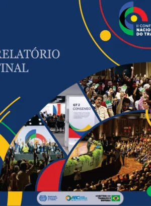 Capa do relatório final da II Conferência Nacional do Trabalho