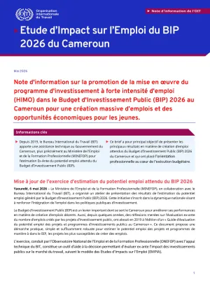Etude d’Impact sur l’Emploi du BIP 2026 du Cameroun