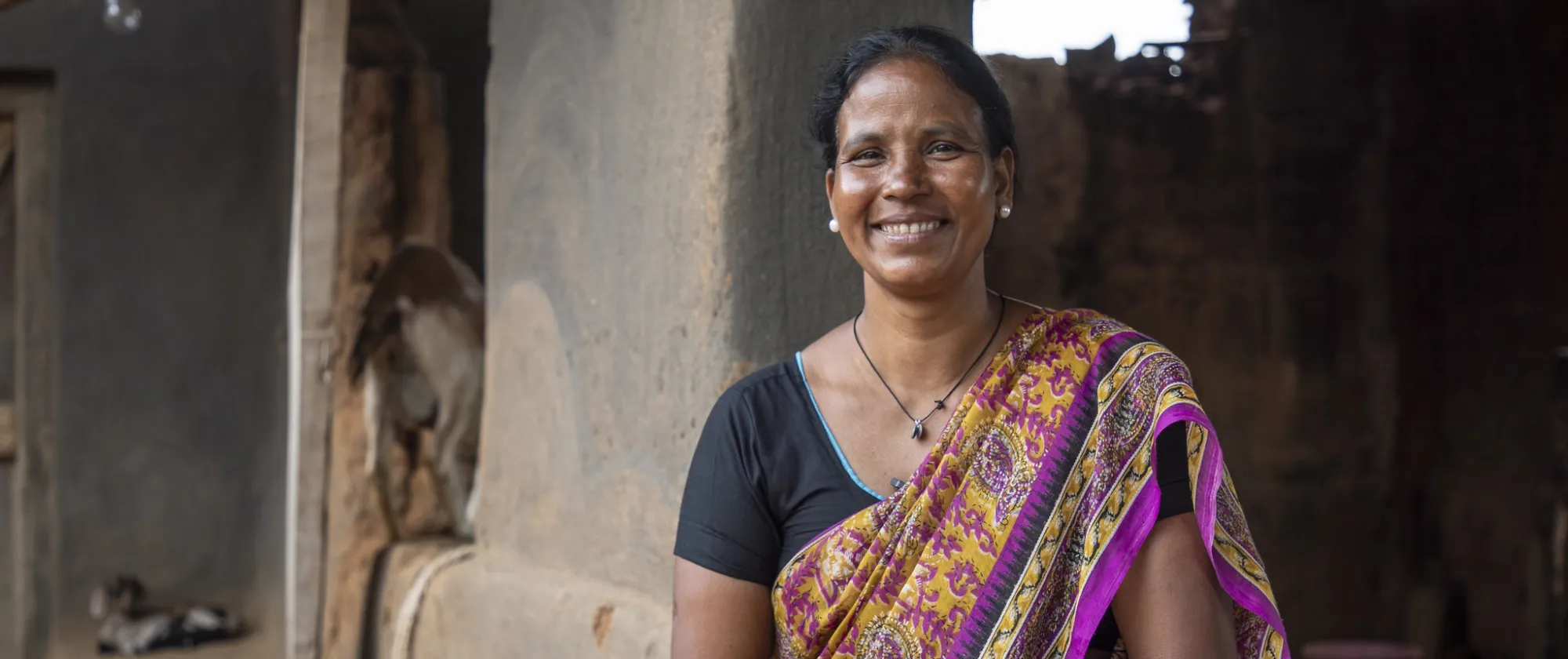 woman smiling