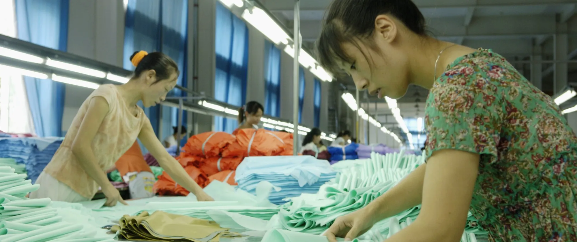 woman working in textile