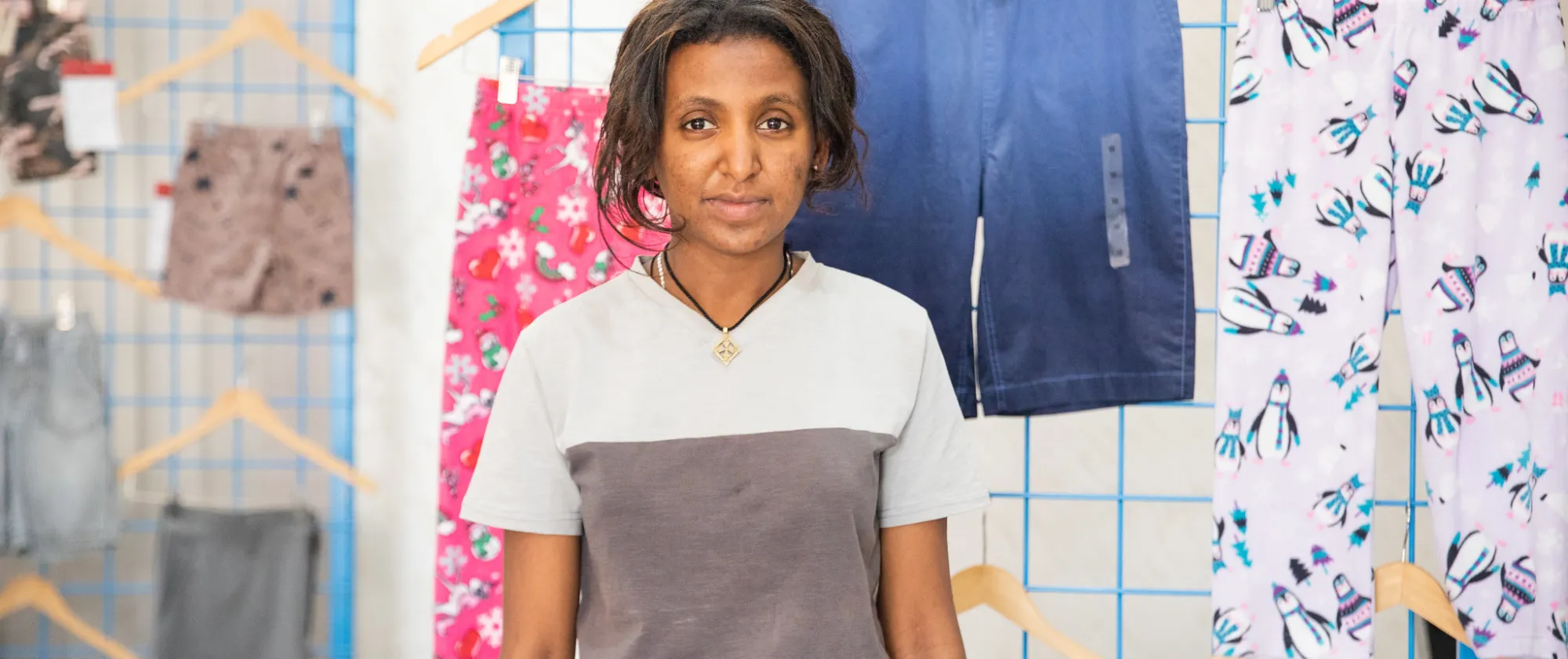 A women garment and textile factory worker in Ethiopia