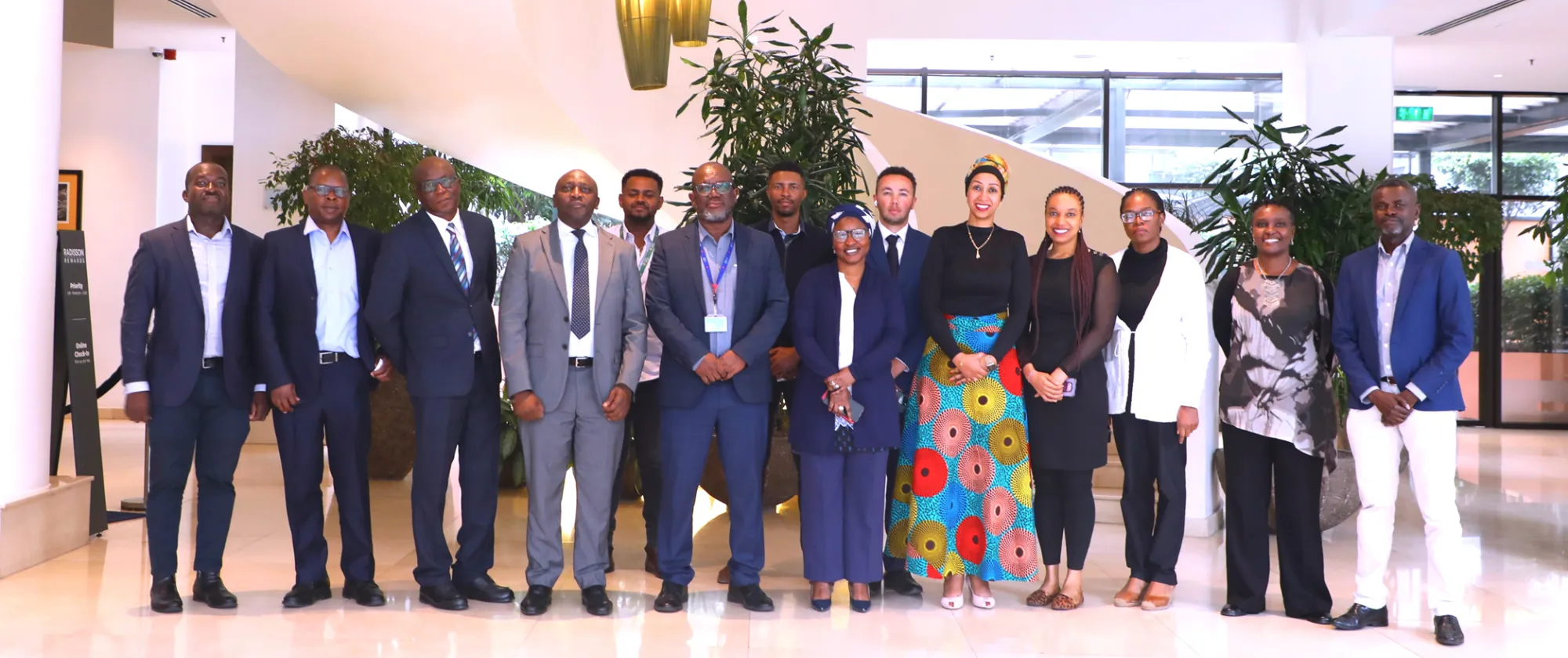 African Union and ILO officials at the partnership review meeting