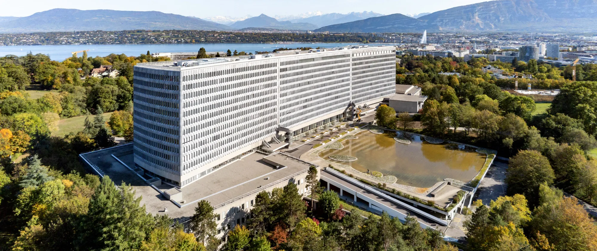 Panoramic view of the ILO building