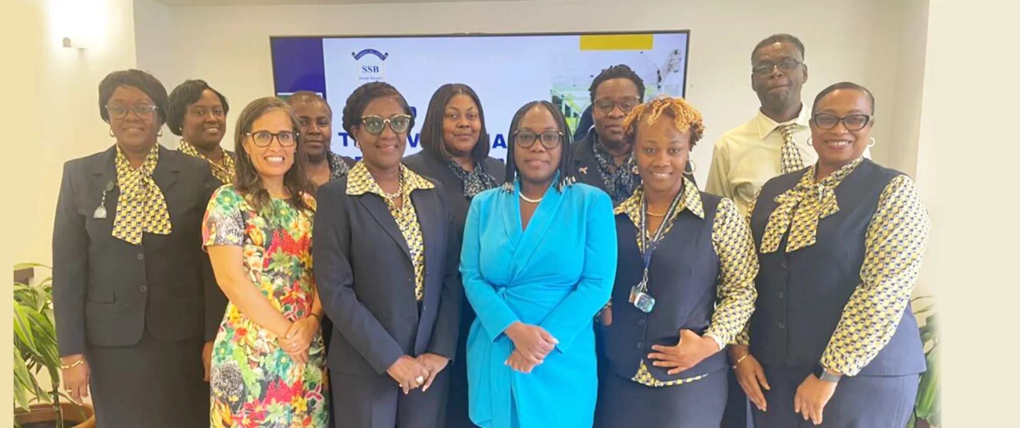 Photo of ILO Team with officials of the Virgin Islands Social Security Board (SSB)