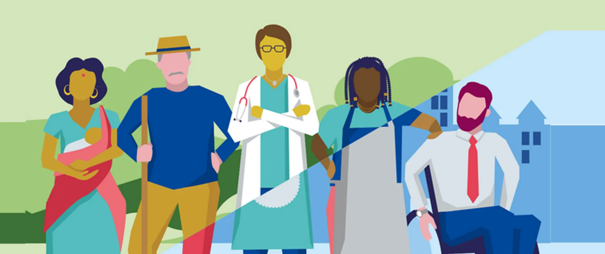 Ilustration featuring ILO C190 campaign on violence and harassment at work 