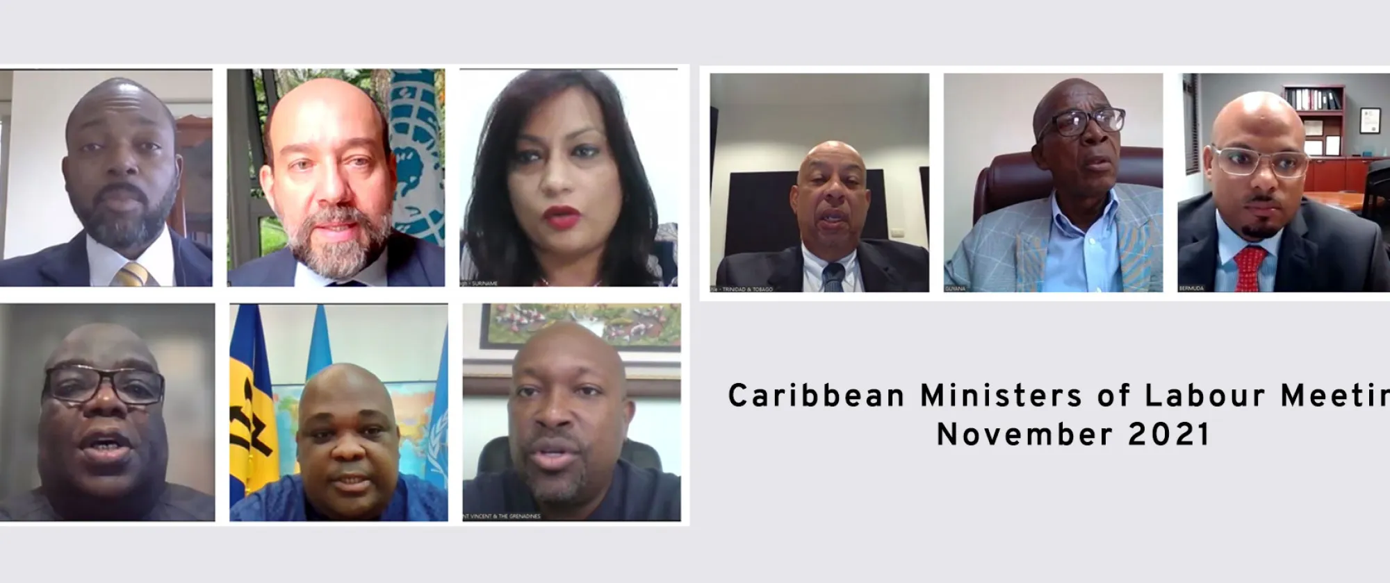 Photo of participants in a virtual meeting