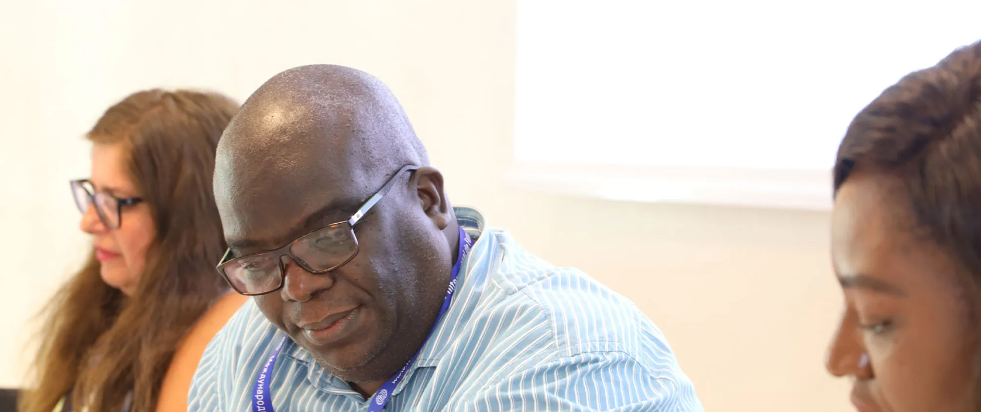 ILO Caribbean Director, Dennis Zulu during a training workshop
