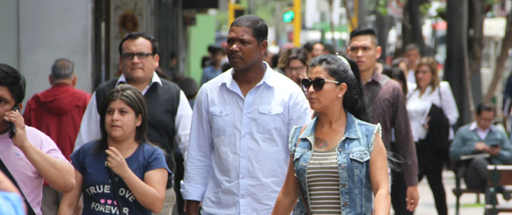 Group of people walking on the street