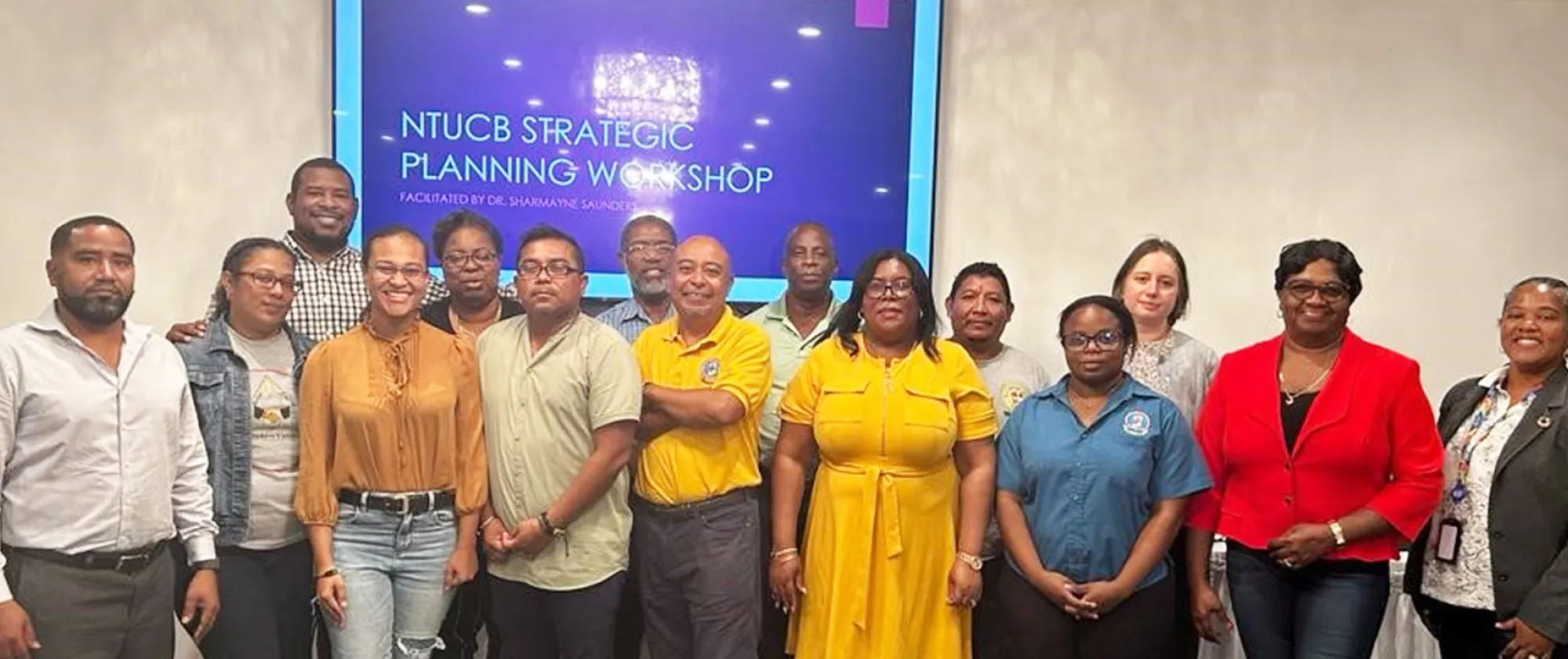 Group photo ILO Team with NTUCB officials in Belize
