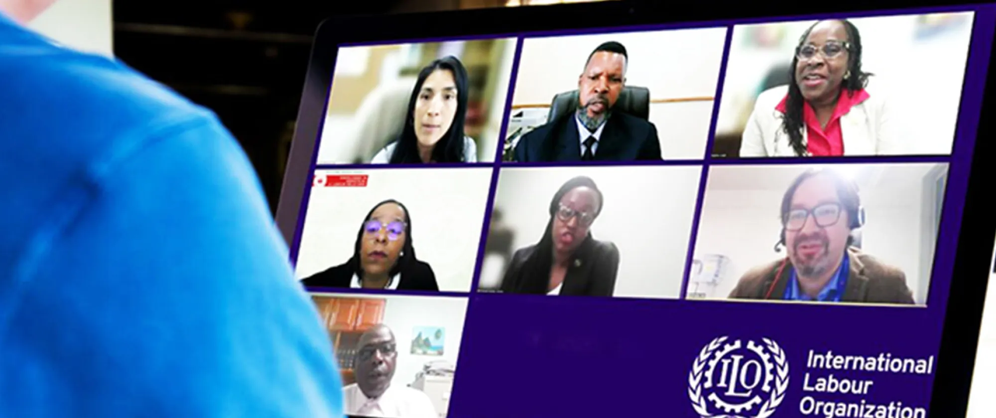 Participants during virtual meeting on dispute resolution 