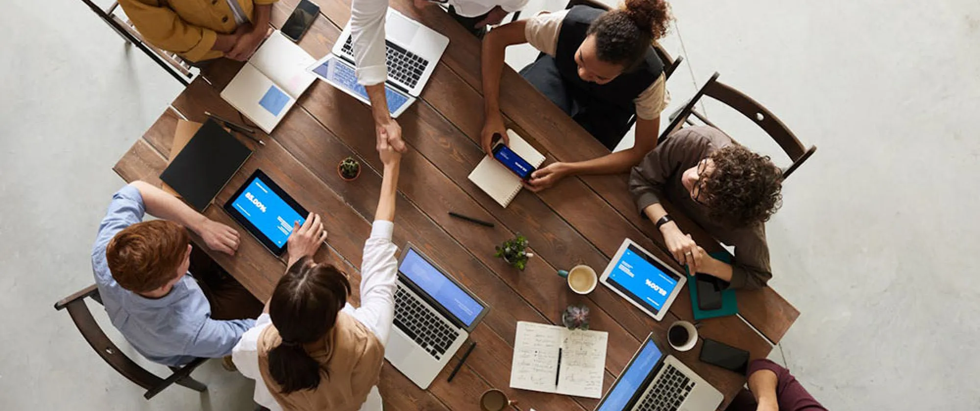 People in negotiations around a table